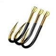 thumbnail image 1 of Graflsoa Premium Tungsten Alloy Fishing Hooks - Black Gold #13, 10pcs/Bag, Multiple Sizes Available for Anglers, 1 of 7