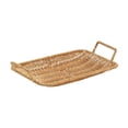 thumbnail image 2 of Dmlowu Woven Serving Tray, Rectangular Decorative Food Baskets with Dual Carry Handles, Candy Fruit Food Tray for Dining Table Kitchen Farmhouse Decor, 1 Pack, 2 of 6