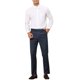 thumbnail image 2 of Pantalones de rayas INSPIRE CHIC para hombre, corte slim, pantalones formales de frente plano, 28 azul marino, 2 of 5
