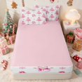 thumbnail image 4 of Erosebridal Christmas Tree Holiday Full Comforter Set with Fitted Sheet 2 Pillowcases, Purple Gold, 4 of 7