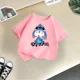 thumbnail image 4 of Marca Disney Kids Camiseta de algodón cómoda con puntadas animadas Camiseta de verano para niños Ropa informal de moda urbana para niños y niñas, 4 of 5