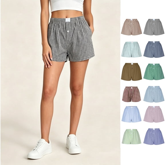 Binmer Women’s Loungewear Shorts, Women Soft Lounge Shorts Sleepwear, Womens and Women's Black,Size S-2XL