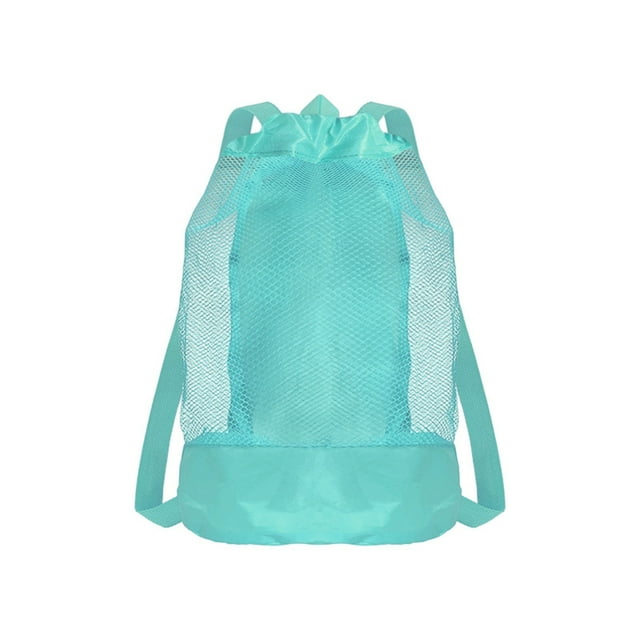 Deeceymbur Grand Sac de Plage en Maille avec Sangles Réglables, Nylon Respirant, Séchage Rapide pour Rangement de Matériel de Piscine