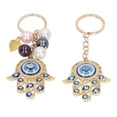 thumbnail image 6 of FitBest 4Pcs Gold Evil Eye Pearl Pendant Keychain Decoration, 6 of 10