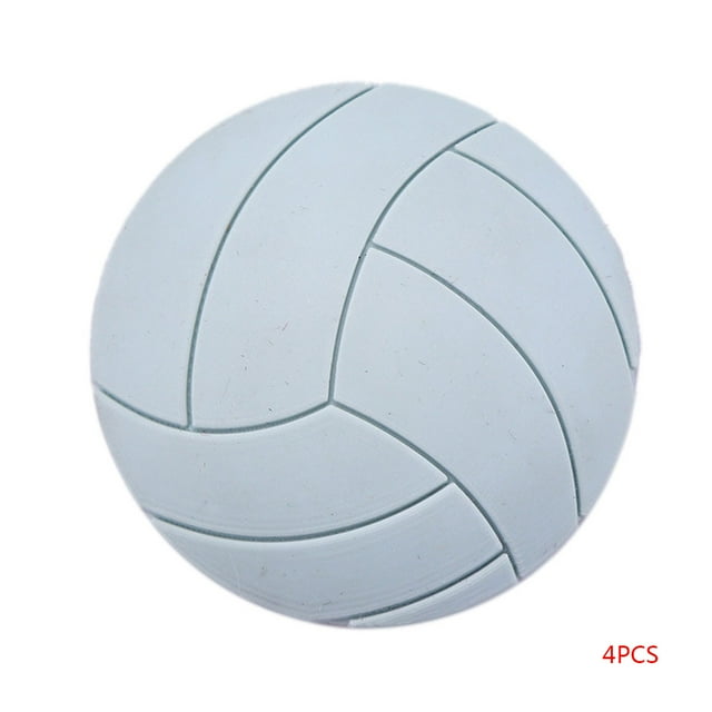 Baohd 4 Pcs Coussin Mural Anti-Collision Élimine le Bruit Poignée de Porte Pare-Chocs Forme de Volleyball