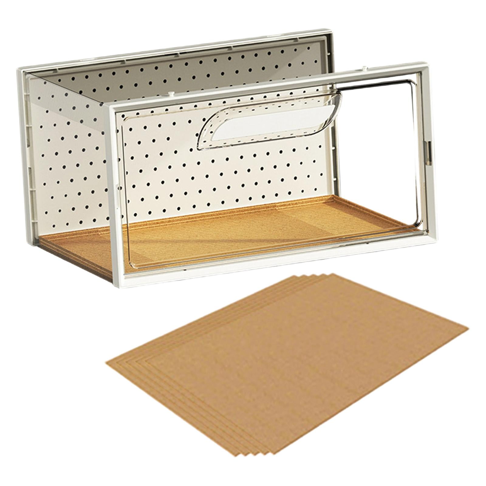 Bvdfgk Portable Reptile Terrarium with Food Box, Ventilation System, Enclosure/cage for Large
