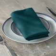 thumbnail image 2 of LA Linen 10-Pack Cloth Napkins, Washable Reusable Polyester Poplin Table Napkins, 18 by 18-Inch, Teal Dark, 2 of 3