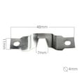 thumbnail image 6 of 10/50 Pcs Photo Frame Hardware Hook Silver Horizontal Straight Strip Hanger(Building & Hardware), 6 of 10