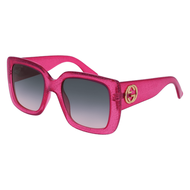 Gucci Gg0141s 003 Pink 53mm Gucci Gg0141s Urban Square Butterfly Woman Sunglasses Walmart 