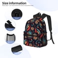 thumbnail image 4 of Daiia Paisley1 School Backpack for Men Women, Unisex Large Waterproof Bookbag Schoolbag Casual Daypack for High School/College/Teens/Travel/Work Black, 4 of 8