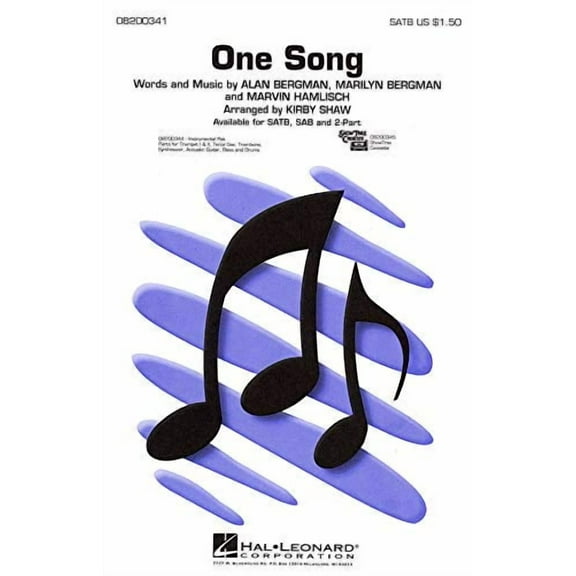 ONE SONG SHOWTRAX CD