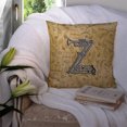 thumbnail image 3 of Carolines Treasures CJ2004-ZPW1414 Letter Z Musical Instrument Alphabet Canvas Fabric Decorative Pillow, 3 of 4