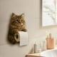 thumbnail image 5 of Portarrollos de Papel Higiénico Decorativos con Forma de Gato para Montar En La Pared, 5 of 6