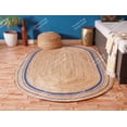 thumbnail image 3 of Chouhan Rugs Natural Jute Light Blue 3 Bordered Rug Bohemian Rug Decor Rug Handwoven Rug Custom Rug Decorative Rug, 3 of 4