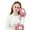 Burgundy, variant on Women Cartoon Chinchilla Embroidery Fuzzy Plush Gloves with String Student Winter Windproof Thicken Thermal Lining Mittens Hand Warmer