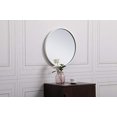 thumbnail image 2 of Elégant Décor MR4818WH 18 in. Cadre en Métal Miroir Rond&44; Blanc, 2 of 4