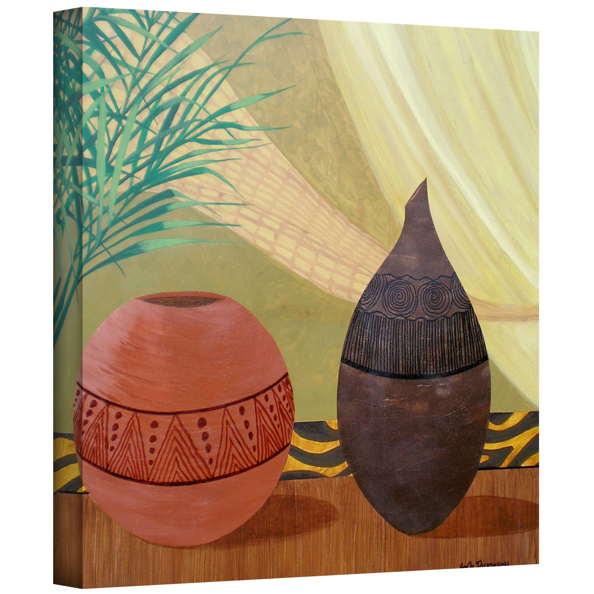 ArtWall Herb Dickinson "African Style II" Gallery-wrapped Canvas