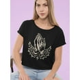 thumbnail image 2 of Religious Symbol Graphic Tee Crop Tee Women's, 2 of 4