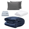 thumbnail image 1 of Edredón Queen Size DICASA Homy Azul Marino + Sábanas Softy + Protector Cloud + Almohadas 2Pack, 1 of 8