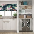 thumbnail image 5 of LALILO Kitchen Curtain Valance Tropical Flowers And Leaves Rod Pocket Window Curtain 52"x 18" Set of 2, 5 of 5