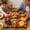 B, variant on 13.8x11.8 Inch Wooden Highland Cow Charcuterie Board Shaped Serving Tray for Cheese Meats Snacks Holiday Dinner Party Platter