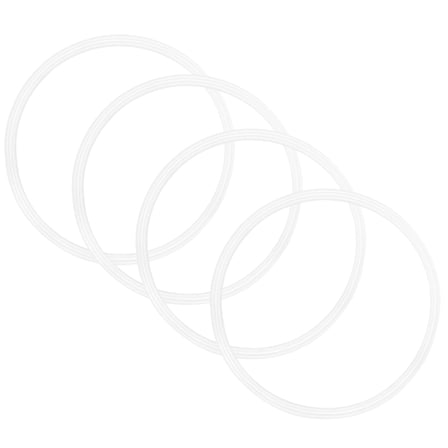 PBPBOX 4pcs Seal Rings Gasket Silicone for Water Bottle Lid Traveling Use White