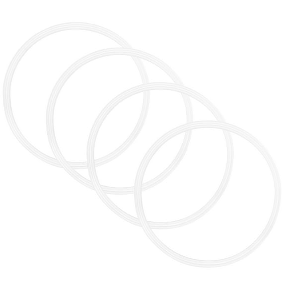 PBPBOX 4pcs Seal Rings Gasket Silicone for Water Bottle Lid Traveling Use White