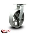 thumbnail image 2 of 10 Inch Extra Heavy Duty Semi Steel Cast Iron Wheel Swivel Top Plate Caster SCC, 2 of 2