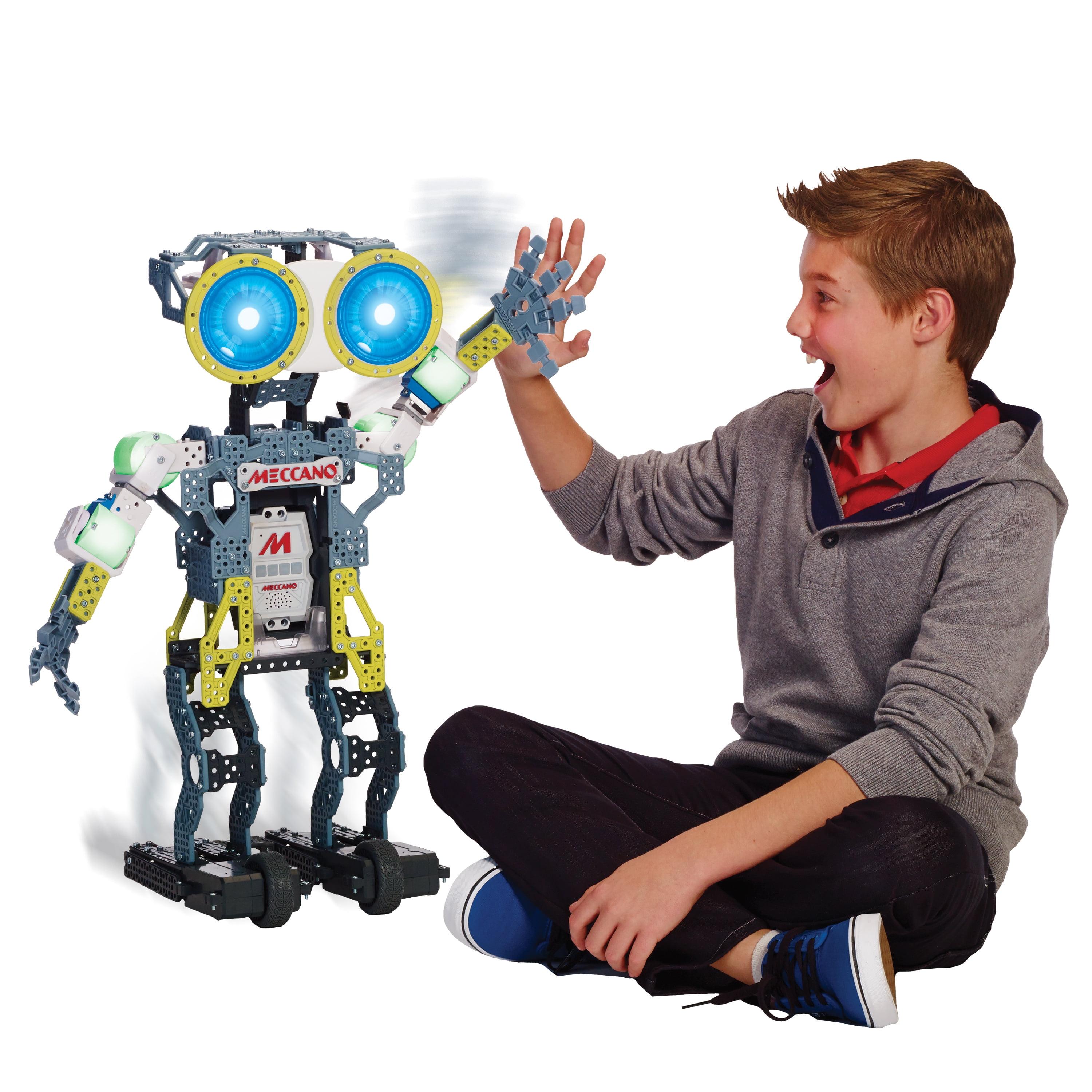 Мальчик купил робота. Робот Meccanoid g15ks. Meccano Meccanoid g15. Конструктор Meccano робот Меканоид g15ks. Электронный конструктор Meccano Tech 15401 Меканоид g15.