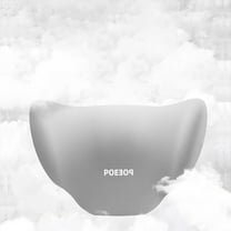 Litrail Car Headrest Pillow for Neck Support - Soft Polyester Lumbar Relief T-Shaped Cervical Support Gray Machine Washable Long Drive Comfort