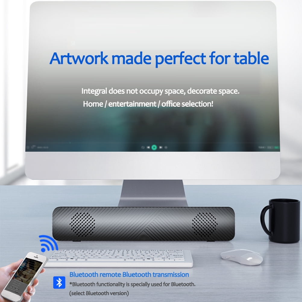Computer Speakers,Computer Speakers Computer Sound Mini USB Soundbar Speaker Computer Sound Bar High-End Performance