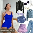 thumbnail image 5 of Cinvik Bodysuit Briefs Belly Shaper Snatched Bodysuits Round Neck Spaghetti Strap 1PCS Polyamide 3XL 4XL, 5 of 6