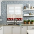 thumbnail image 6 of Kitchen Curtains and Valances Set, Fat Chef Cooking Curtains Tier Farmhouse Rod Pocket Half Window Curtain 36 Inch Length, 3 Piece Kitchen Curtain Set Abstract Geometric Rustic Backdrop, 6 of 6