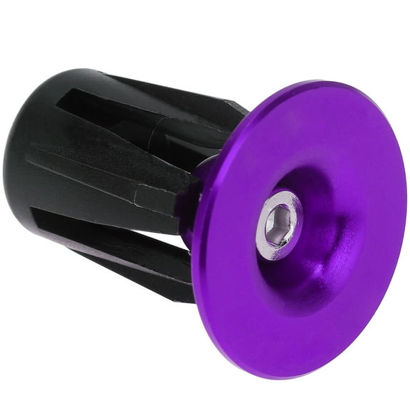 ibasenice 1 Pair Durable Purple Bike Plug Aluminum Alloy for Bike Enthusiasts Protection