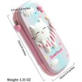 thumbnail image 3 of CatEstuche para lápices para niñas, bolsa de almacenamiento de dibujos animados de gato Eva 3D, portalápices para niños de la escuela, caja de almacenamiento de gran capacidad, caj, 3 of 3