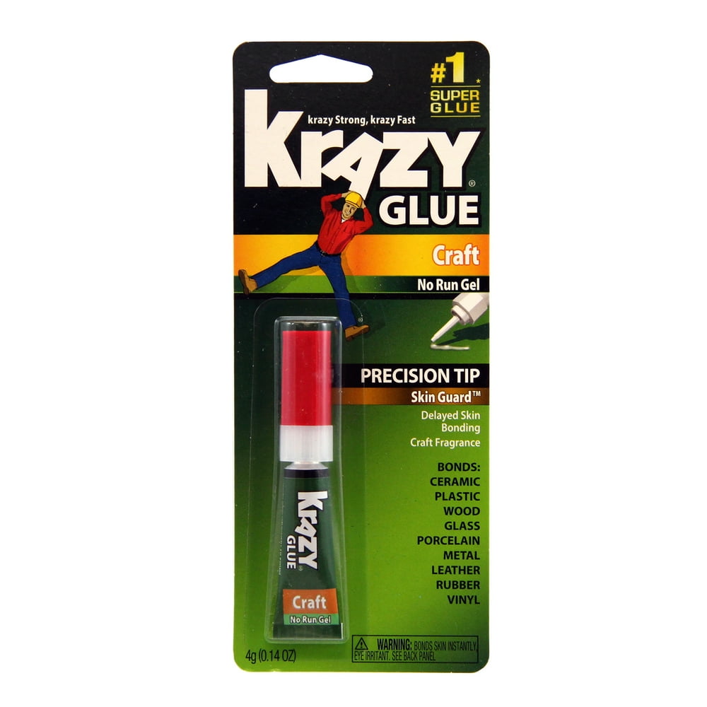 Krazy Glue Advanced Formula Craft Gel Adhesive, Clear, 0.14 oz