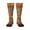 1 Black, variant on Hippie Peace Love print thigh-high socks, crafted for both men and women with a stretchy, high-opaque design perfect for daily wear