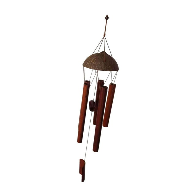 carillón de viento,Campana de bambú Wind Chime Decoración colgante al aire libre,Colgante decorativo puerta delantera sala de estar dormitorio,Retro Windchimes Decoración para el hogar Zulema carillón de viento