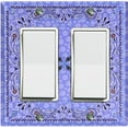 thumbnail image 1 of Metal Light Switch Plate Cover Purple Paisley Bandana Spotted Tile Pattern TIL082, 1 of 13
