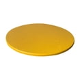 thumbnail image 1 of Mantel redondo de poliéster elástico para mesa de comedor, lavable [para servicio] amarillo, 1 of 9