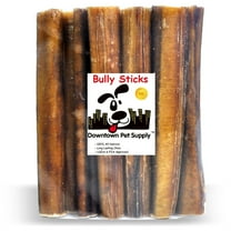Downtown Pet Supply Bully Sticks For Dogs Extra Thick Dog Chews 6", 10 Pack