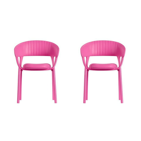 Replacement Parts for Barbie Doll Dreamhouse Doll house Playset HMX10 - Replacement Set of 2 Two Pink Chairs