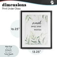 thumbnail image 4 of Stupell Industries French Country Wash Away Worries Greenery Black Framed Print Under Glass, 13 x 16, by Lettered and Lined, 4 of 8