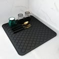 thumbnail image 1 of SURJDE -Dish Drying Mats for Kitchen Counter Heat Resistant Mat Kitchen Gadgets Kitchen Accessories (16" x 18, BLACK), 1 of 6