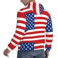 thumbnail image 6 of Naloa America Flags3 Men's Casual Hooded Collar Drawstring Hoodies Pullover Sweatshirts Casual Long Sleeve Shirts-Medium, 6 of 7