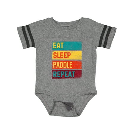 

Inktastic Stand Up Paddle Boarding Eat Sleep Paddle Repeat Gift Baby Boy or Baby Girl Bodysuit