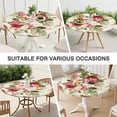 thumbnail image 7 of Pioneer Flower Floral Print Pattern Round Fitted Tablecloth with Elastic Edge,Dining Table Cover Waterproof,Outdoor Round Tablecloth for Camping,Dining,Indoor and Outdoor, 7 of 7