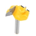 thumbnail image 2 of LAFGUR 45 Degree Woodworking Tenon Cutter Corner Lock Miter Router Bit Set 1/2" 1/4" Ec, 2 of 8