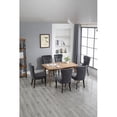 thumbnail image 6 of Dining Chair Tufted Armless Chair Upholstered Accent Chair, Set of 6 (Grey), 6 of 10