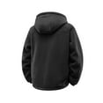 thumbnail image 6 of Womens Sherpa Lined Hoodie Thermal Full Zip Fleece Hoodie Winter Warm Jackets Trendy Hooded Long Sleeve Outfits (4XL, Black), 6 of 6